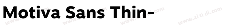Motiva Sans Thin字体转换